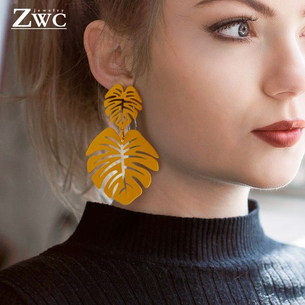 zwc 2019 fashion statement big leaf drop earrings for women vintage geometric yellow green long hollow metal earring jewelry, Silver
zwc 2019 fashion statement big leaf drop earrings for women vintage geometric yellow green long hollow metal earring jewelry, Silver
