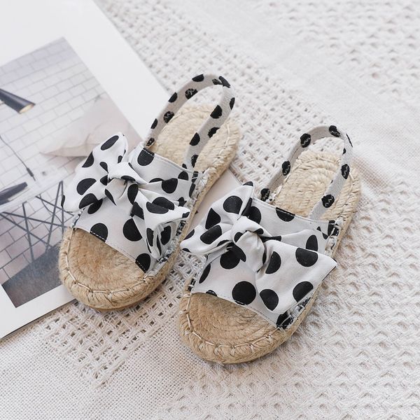 summer new style sweet ladies' polka dot bow slipper pastoral style weaving girl's sandals princess shoes, Black;red
summer new style sweet ladies' polka dot bow slipper pastoral style weaving girl's sandals princess shoes, Black;red