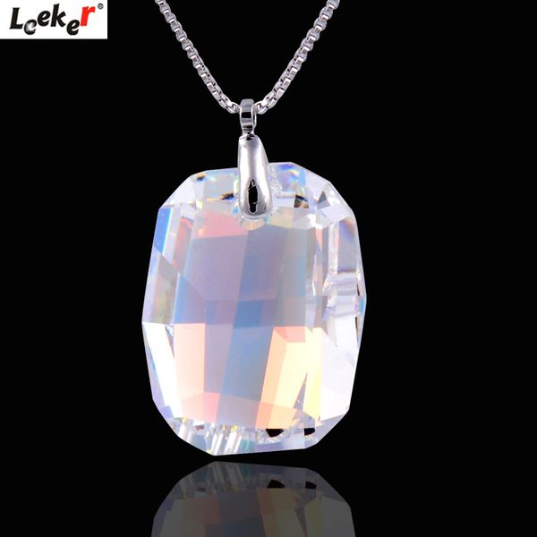 leeker sparkling crystal pendant necklace silver color chain for women choker necklace mother's day gift 072 lk8
leeker sparkling crystal pendant necklace silver color chain for women choker necklace mother's day gift 072 lk8