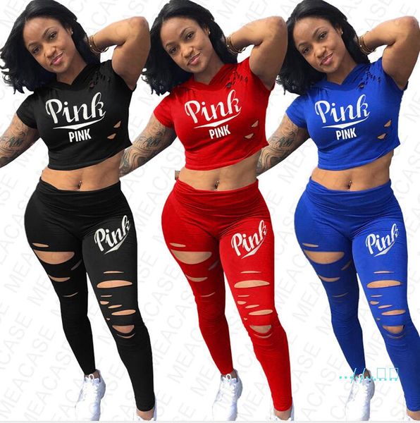 women summer clothes tracksuit crop + holes legging pants fashion print suit two piece outfits 2020 d42004, White
women summer clothes tracksuit crop + holes legging pants fashion print suit two piece outfits 2020 d42004, White