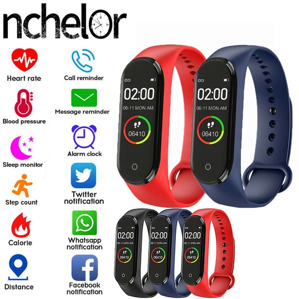 new information reminder portable intelligent m4 watch heart rate monitor for men and women monitoring sports tracker bracelet, Slivery;brown 
new information reminder portable intelligent m4 watch heart rate monitor for men and women monitoring sports tracker bracelet, Slivery;brown