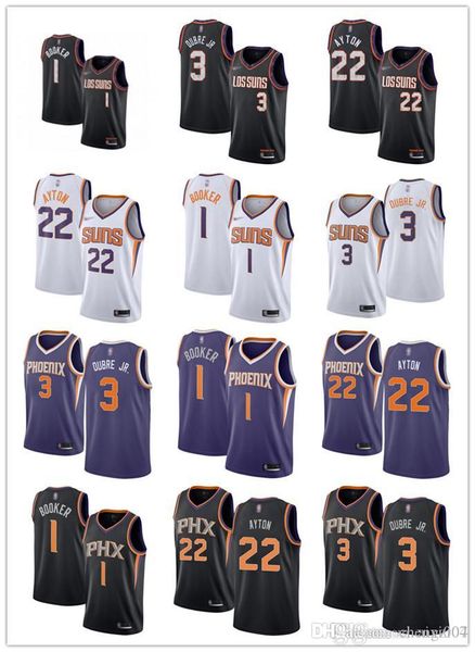 men women youth phoenix suns 1 devin booker 3 kelly oubre jr. 22 deandre ayton custom basketball jerseys, Black;red
men women youth phoenix suns 1 devin booker 3 kelly oubre jr. 22 deandre ayton custom basketball jerseys, Black;red
