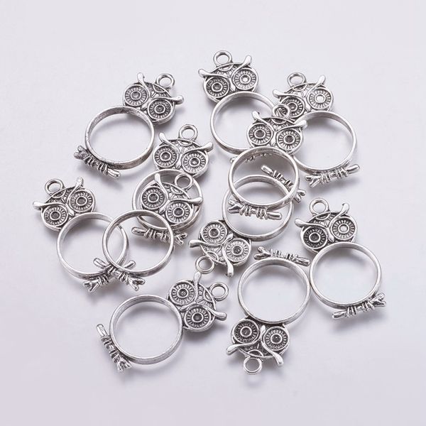 10pcs alloy open back bezel pendants for diy making epoxy resin pressed flower jewelry owl antique silver
10pcs alloy open back bezel pendants for diy making epoxy resin pressed flower jewelry owl antique silver