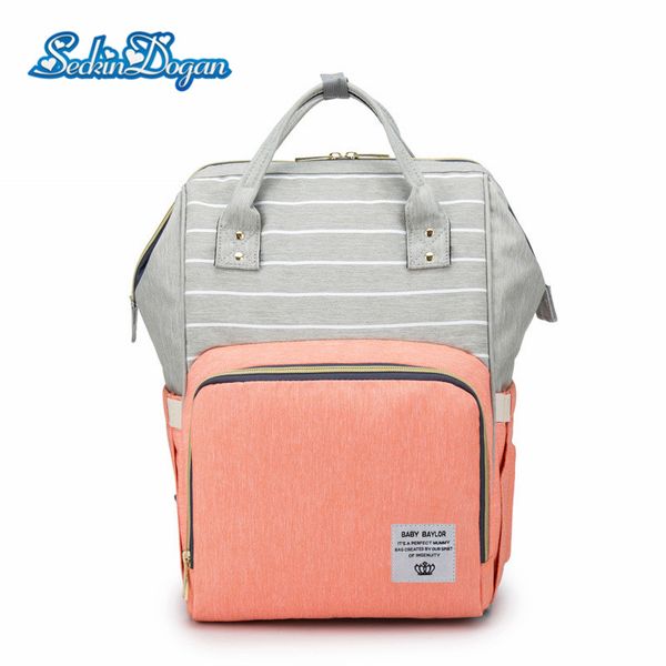 seckindogan diaper bag fashion striped diaper backpack multifunction waterproof bags large capacity outdoor mummy backpack
seckindogan diaper bag fashion striped diaper backpack multifunction waterproof bags large capacity outdoor mummy backpack