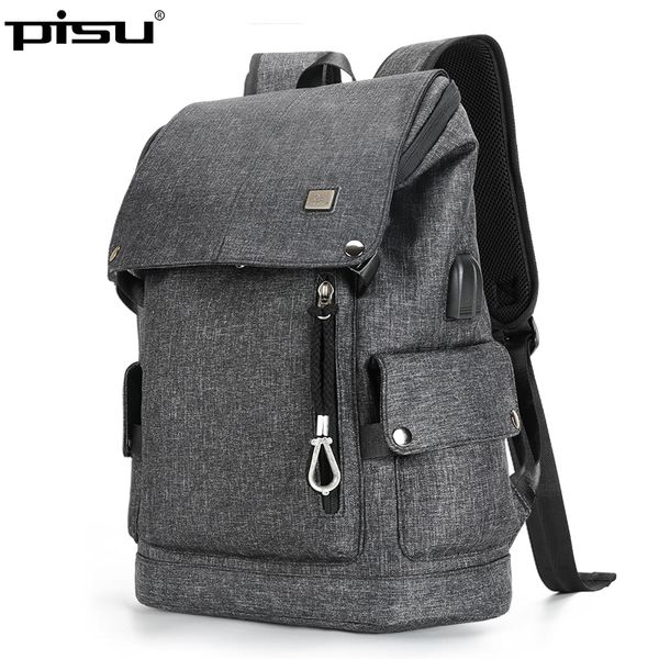pisu new usb charging backpack mens black fashion backpack waterproof headphones men fit for 15.6 inch laptop
pisu new usb charging backpack mens black fashion backpack waterproof headphones men fit for 15.6 inch laptop