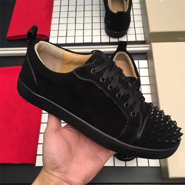 женского мужчины spike low cut sneaker красного sole свадьба кожа шипы шипованная шнуровка повседневная обувь кроссовки chaussures, Black
женского мужчины spike low cut sneaker красного sole свадьба кожа шипы шипованная шнуровка повседневная обувь кроссовки chaussures, Black
