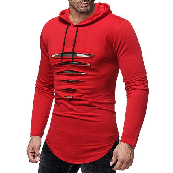 cool2019 men's pity wear holes zipper decoration solid color self-cultivation pullover even hat leisure time long sleeve t t-shirt, White;black
cool2019 men's pity wear holes zipper decoration solid color self-cultivation pullover even hat leisure time long sleeve t t-shirt, White;black