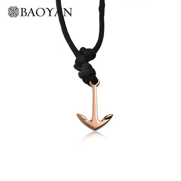 clearnance-sale baoyan bohemian rope chain necklace women gold stainless steel anchor women fashion peadant necklace 2019, Silver
clearnance-sale baoyan bohemian rope chain necklace women gold stainless steel anchor women fashion peadant necklace 2019, Silver