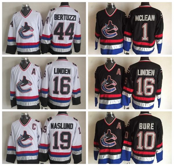 men's vancouver canucks vintage jerseys 10 bure 1 mclean 16 linden 19 naslund 44 bertuzzi excellent ccm hockey jerseys, Black;red
men's vancouver canucks vintage jerseys 10 bure 1 mclean 16 linden 19 naslund 44 bertuzzi excellent ccm hockey jerseys, Black;red