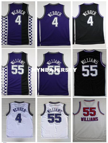 wholesale #55 williams jersey chris webber jersey black purple white retro retro basketball jersey ncaa college, Black;blue
wholesale #55 williams jersey chris webber jersey black purple white retro retro basketball jersey ncaa college, Black;blue
