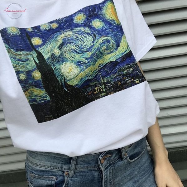 90s vintage tshirt мода топ тис женщины винсент ван гог harajuku женщины эстетическая футболки женщины картина маслом ullzang смешная футбол, White
90s vintage tshirt мода топ тис женщины винсент ван гог harajuku женщины эстетическая футболки женщины картина маслом ullzang смешная футбол, White