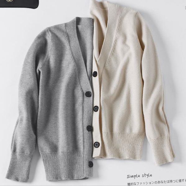 cashmere v-neck cardigan women outwear jacket 2019 autumn winter clothes jumper pull femme streetwear knit sweater cardigan, White
cashmere v-neck cardigan women outwear jacket 2019 autumn winter clothes jumper pull femme streetwear knit sweater cardigan, White