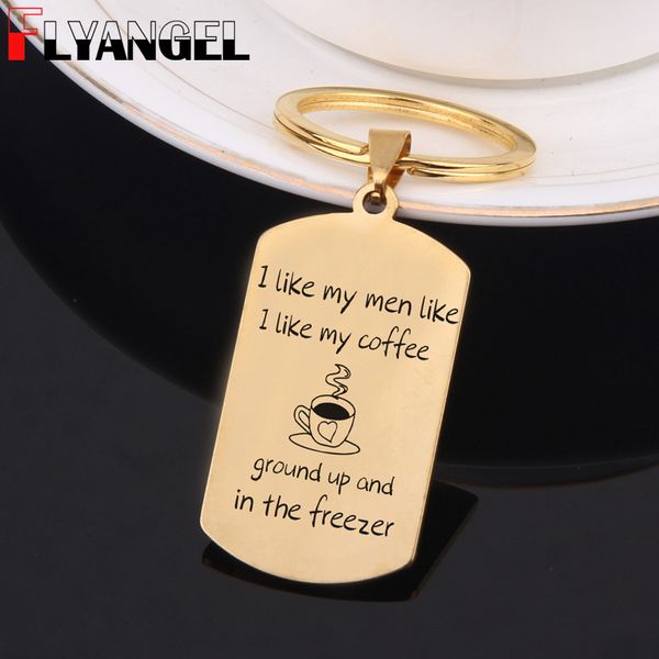 flyangel funny keychain engraved i like my men like i my coffee fashion car key tag for coffee lover memorial gifts, Silver
flyangel funny keychain engraved i like my men like i my coffee fashion car key tag for coffee lover memorial gifts, Silver