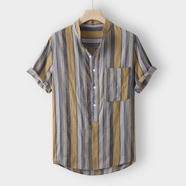 ethnic male men casual shirts short sleeve summer fashion shirts casual multicolor striped beach loose blouse shirt, White;black
ethnic male men casual shirts short sleeve summer fashion shirts casual multicolor striped beach loose blouse shirt, White;black