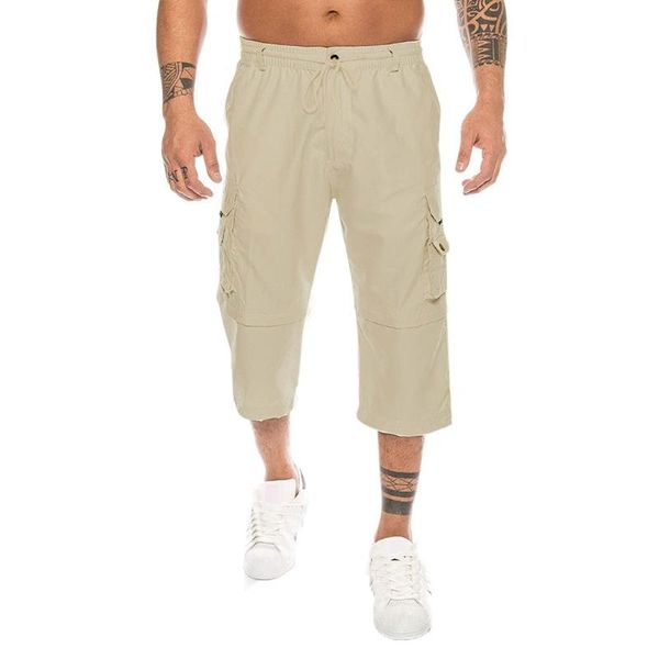 home zipper pure color beach work multi-pocket trouser tooling shorts removable elastic band summer shortses shorts for men, Black 
home zipper pure color beach work multi-pocket trouser tooling shorts removable elastic band summer shortses shorts for men, Black