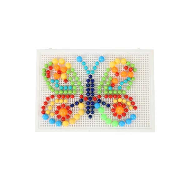 creative mosaic puzzle toys mosaic mushroom nail kits nail composite picture puzzle children education toys