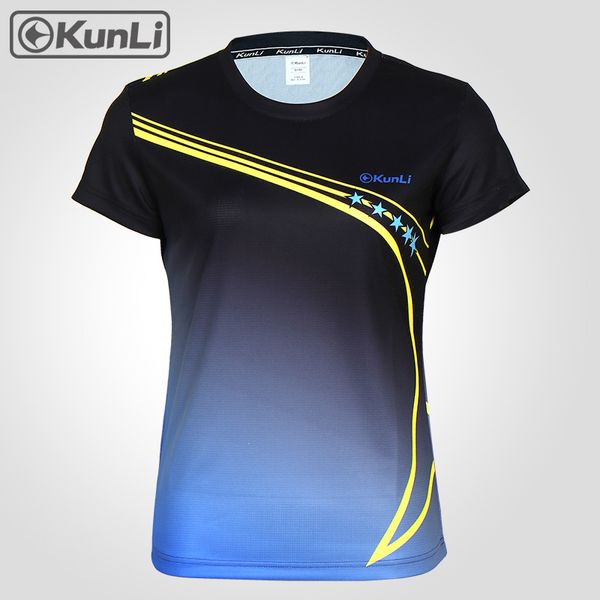 kunli short sleeved tennis shirt women outdoor sports badminton clothing running clothing t-shirt basketball volleyball shirt, Black;blue
kunli short sleeved tennis shirt women outdoor sports badminton clothing running clothing t-shirt basketball volleyball shirt, Black;blue