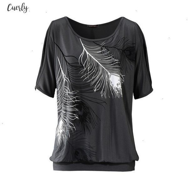 summer blouses women feather printed shirts o neck strapless shirts off shoulder short sleeved shirt loose type, White
summer blouses women feather printed shirts o neck strapless shirts off shoulder short sleeved shirt loose type, White