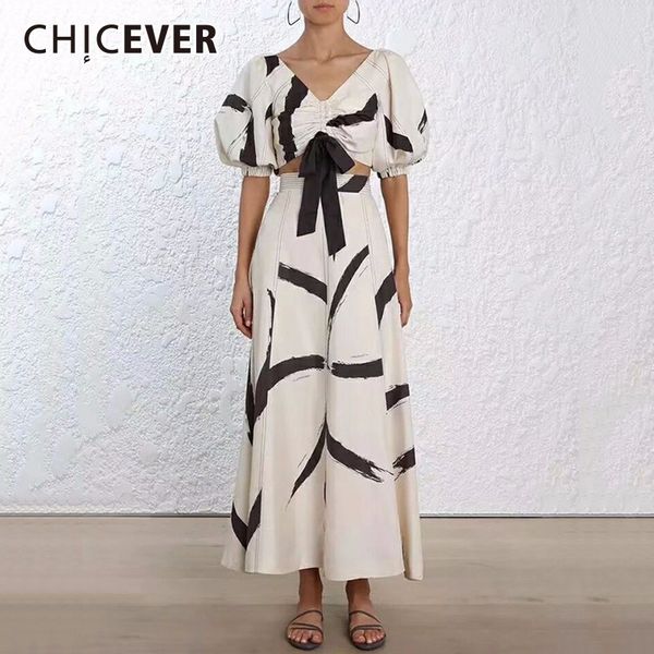 chicever print suit women v neck lace up lantern sleeve pullover female with high waist skirts two piece sets summer new, White
chicever print suit women v neck lace up lantern sleeve pullover female with high waist skirts two piece sets summer new, White