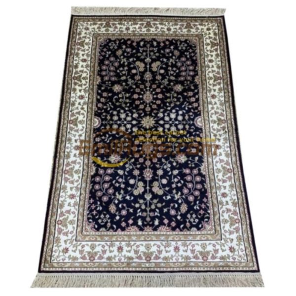kashmir silk carpet, customized design kashmir silk carpet