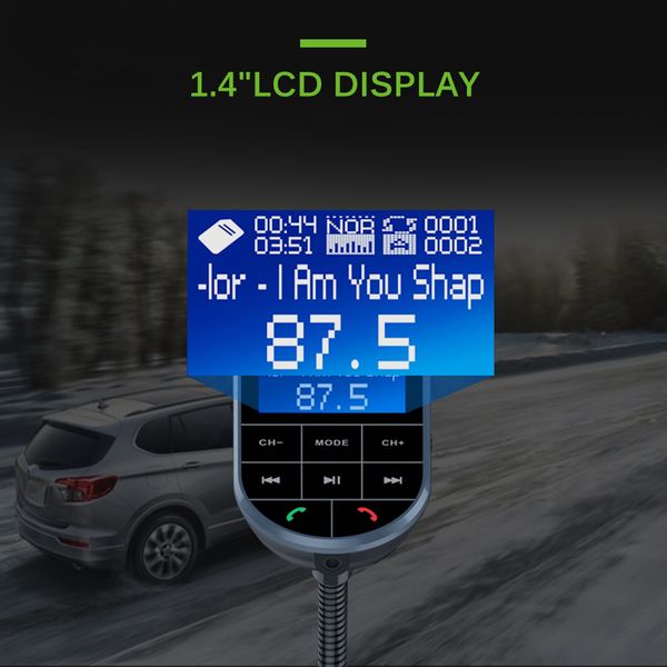 car mp3 player with fm transmitter bluetooth v4.2 car kit fm transmitter support u-disk hands-calling dual usb port
car mp3 player with fm transmitter bluetooth v4.2 car kit fm transmitter support u-disk hands-calling dual usb port