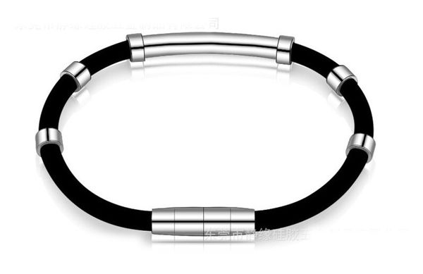 negative ion silicone wristband magnet therapy bangle antifatigue stainless steel health protection bracelet, Golden;silver
negative ion silicone wristband magnet therapy bangle antifatigue stainless steel health protection bracelet, Golden;silver