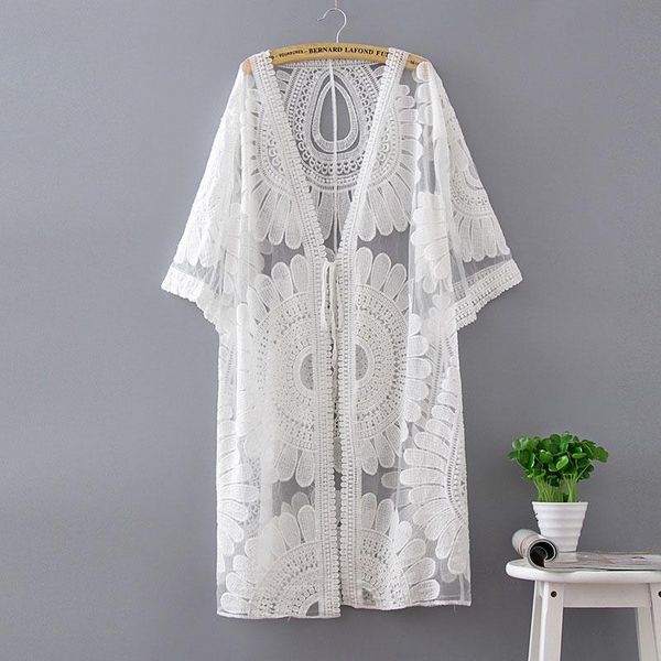 floral embroidery hollow lace bikini swimwear openwork knitted sun protection cardigan bathing suit breathable female, White
floral embroidery hollow lace bikini swimwear openwork knitted sun protection cardigan bathing suit breathable female, White