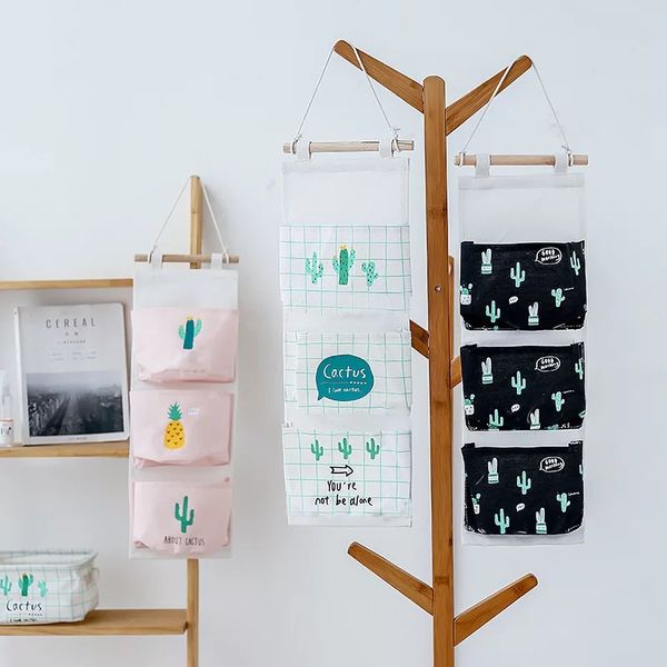 cactus pattern cotton linen linen storage bag 3 pockets / 1 pocket wall hanging wardrobe hanging bag wall cosmetics toy
cactus pattern cotton linen linen storage bag 3 pockets / 1 pocket wall hanging wardrobe hanging bag wall cosmetics toy