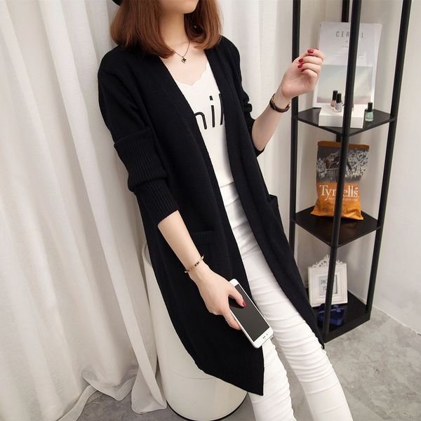 new products sweater autumn and winter 2019 new style women's korean-style versitile fashion sweater loose-fit glorious middle, Black;white
new products sweater autumn and winter 2019 new style women's korean-style versitile fashion sweater loose-fit glorious middle, Black;white