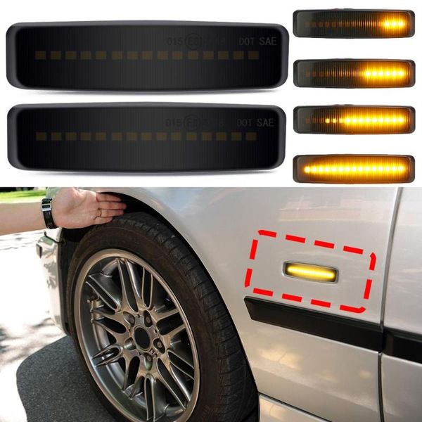 2pcs dynamic led marker light car fender side yellow flowing sequential turn signal light 12v for e39 car tuning supplies
2pcs dynamic led marker light car fender side yellow flowing sequential turn signal light 12v for e39 car tuning supplies