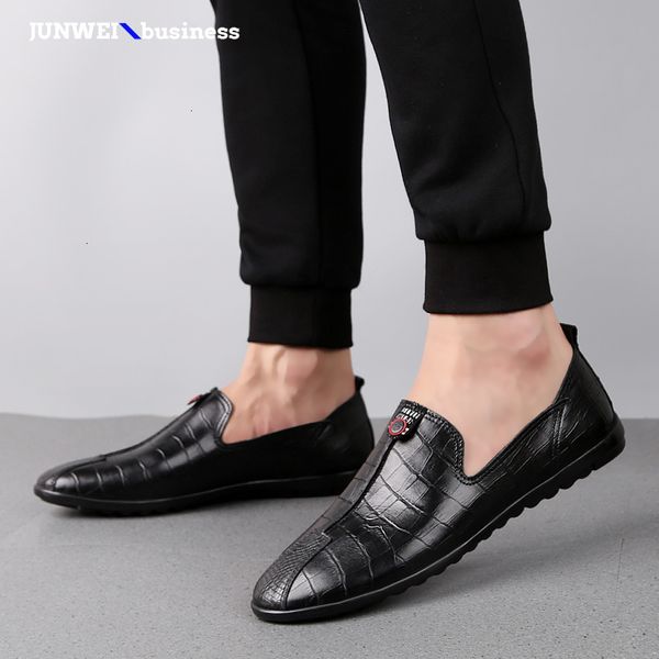 men leather genuine shoes slip on casual men loafers moccasins fashion outdoor breathable driving shoes l4 fashi, Black
men leather genuine shoes slip on casual men loafers moccasins fashion outdoor breathable driving shoes l4 fashi, Black