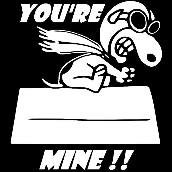 15*13.4cm for snoopy flying-you're mine decal vinyl sticker graphic car decor car accessories
15*13.4cm for snoopy flying-you're mine decal vinyl sticker graphic car decor car accessories