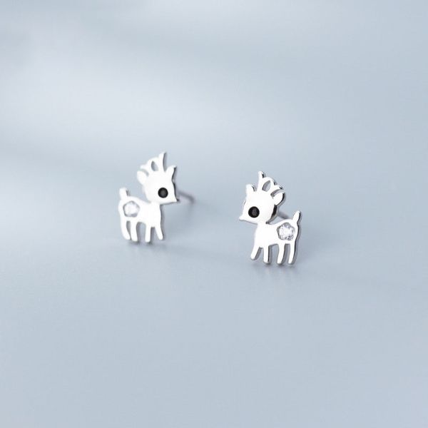 cute small deer stud earrings 925 sterling silver sweet romantic mori style zirconia earrings for women christmas jewelry gifts, Golden;silver
cute small deer stud earrings 925 sterling silver sweet romantic mori style zirconia earrings for women christmas jewelry gifts, Golden;silver