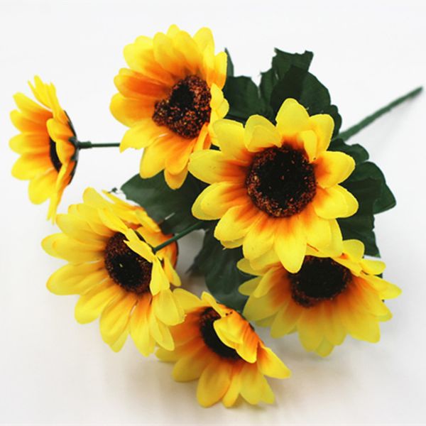 7 fork sunflower artificial fake flower plastic flower plants wedding props room arrangement home party decoration
7 fork sunflower artificial fake flower plastic flower plants wedding props room arrangement home party decoration