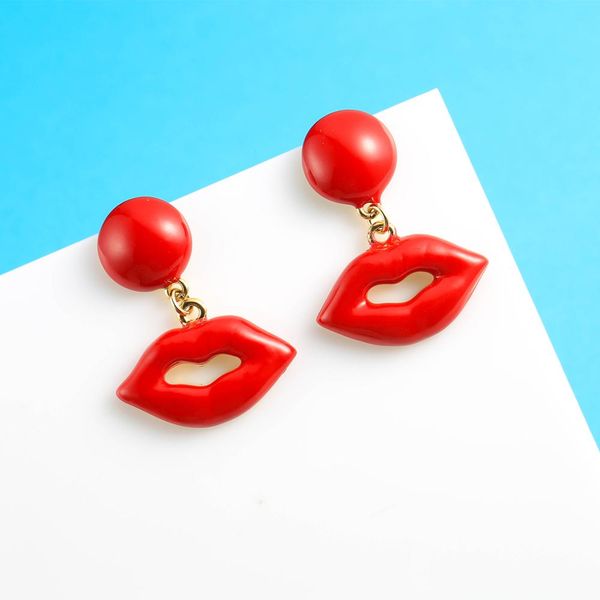 neoglory red lips drop earrings for women mouth red enamel new korean lovely party jewelry gift for girlfriend, Silver
neoglory red lips drop earrings for women mouth red enamel new korean lovely party jewelry gift for girlfriend, Silver