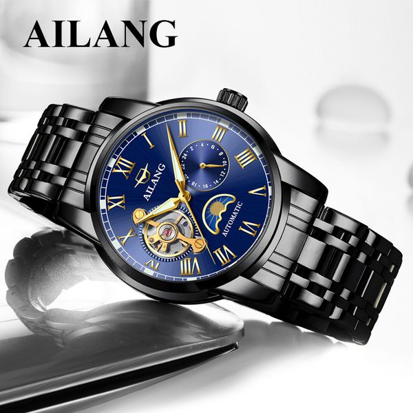 ailang brand mens stainless steel wristwatches automatic mechanical luxury man watches waterproof moon phase male clocks, Slivery;brown
ailang brand mens stainless steel wristwatches automatic mechanical luxury man watches waterproof moon phase male clocks, Slivery;brown