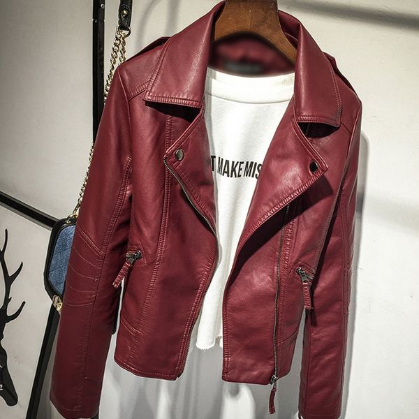women autumn winter zipper soft leather jackets female black slim cool lady pu leather jackets fashion short faux coat
women autumn winter zipper soft leather jackets female black slim cool lady pu leather jackets fashion short faux coat