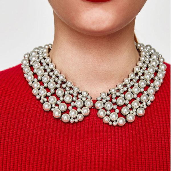 layered faux pearl big bib necklace women luxury crystal large collar necklace female jewelry chunky statement choker necklace, Silver
layered faux pearl big bib necklace women luxury crystal large collar necklace female jewelry chunky statement choker necklace, Silver