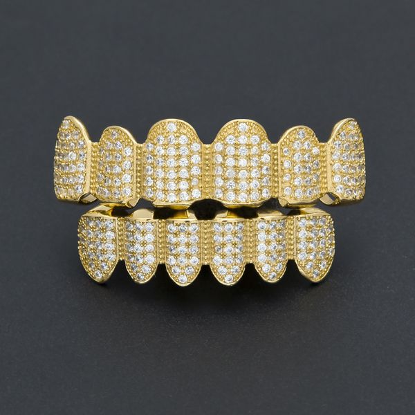 hip-hop gold-plated micro-zircon braces golden teeth environmental protection and safety jewelry hip hop ornaments wholesale, Black
hip-hop gold-plated micro-zircon braces golden teeth environmental protection and safety jewelry hip hop ornaments wholesale, Black