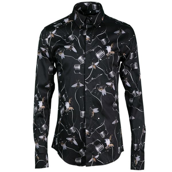 gao quality seiko bee light figure men's shirt shirt male brand men's wear, White;black
gao quality seiko bee light figure men's shirt shirt male brand men's wear, White;black