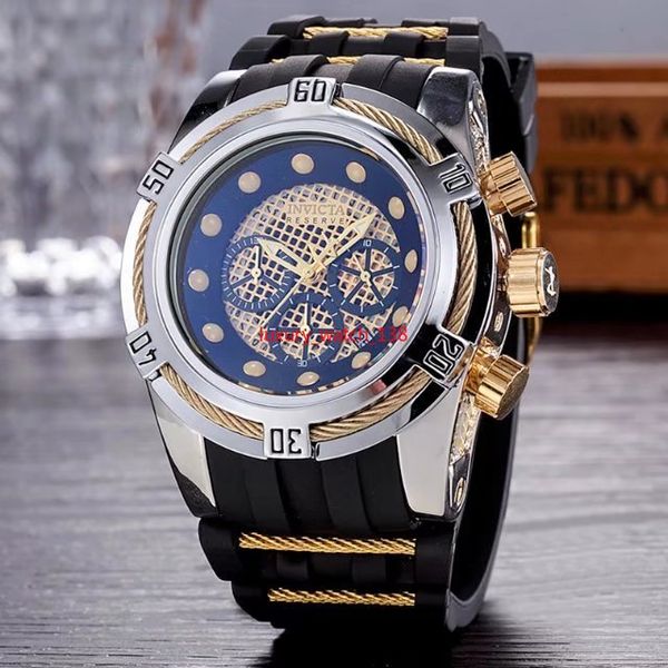y2019 invicta all subdials working chronograph luxury watches men watches brand silicone tape quartz wrist watch cfor men gift relojes, Slivery;brown
y2019 invicta all subdials working chronograph luxury watches men watches brand silicone tape quartz wrist watch cfor men gift relojes, Slivery;brown