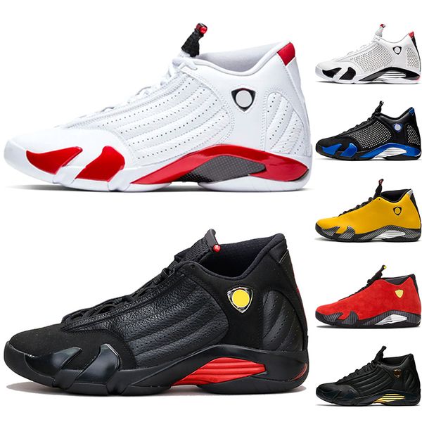Designer 14 Candy Cane 14s Men Basketball Shoes Black Toe Desert Sand White Red Yellow Mens Trainer Sneakers Size 8-13 
Designer 14 Candy Cane 14s Men Basketball Shoes Black Toe Desert Sand White Red Yellow Mens Trainer Sneakers Size 8-13
