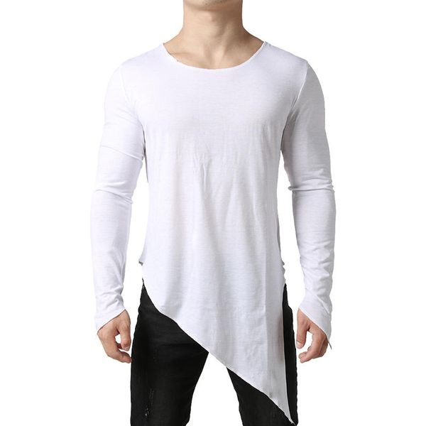mens irregular designer tshirts solid color mens autumn long sleeved breathable teenagers new arrival, White;black
mens irregular designer tshirts solid color mens autumn long sleeved breathable teenagers new arrival, White;black