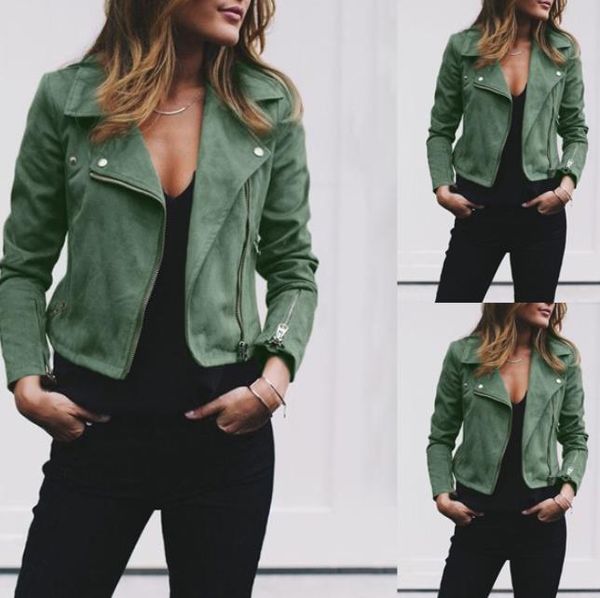 women short jackets zipper autumn winter designer jacket turn down collar female slim fit coats, Black;brown
women short jackets zipper autumn winter designer jacket turn down collar female slim fit coats, Black;brown
