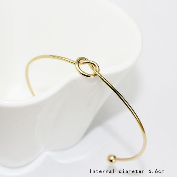 original design very simple about pure copper casting love knot knot open metal bangle bracelet love, Black
original design very simple about pure copper casting love knot knot open metal bangle bracelet love, Black