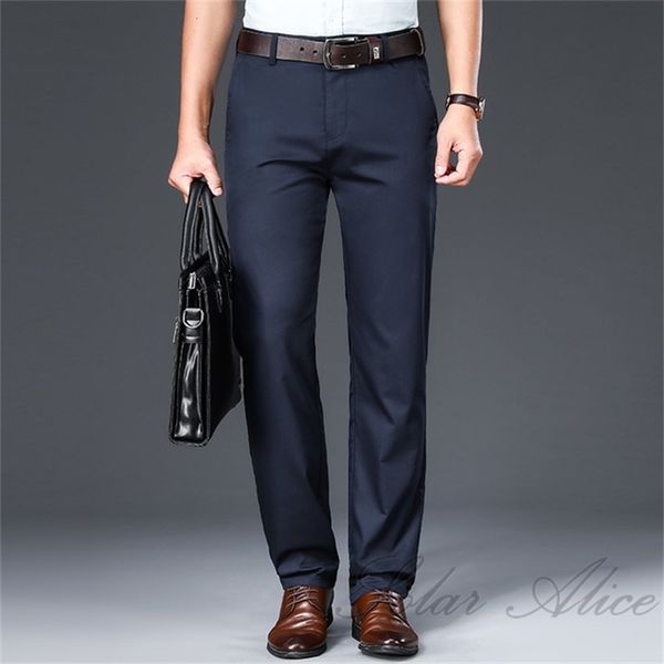 2020 men's new summer high waist straight casual pants business elastic bamboo fiber loose pants, Black
2020 men's new summer high waist straight casual pants business elastic bamboo fiber loose pants, Black