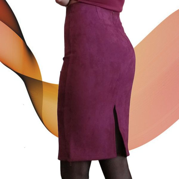 women elegant skirts spring faux suede female high waist thicken stretchy bodycon knee length pencil skirt, Black
women elegant skirts spring faux suede female high waist thicken stretchy bodycon knee length pencil skirt, Black