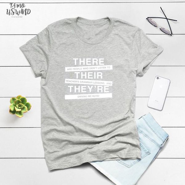 s xxxl there are people who cap sleeve didnt listen to teachers grammar t shirt women men casual teacher tshirt funny t, White 
s xxxl there are people who cap sleeve didnt listen to teachers grammar t shirt women men casual teacher tshirt funny t, White