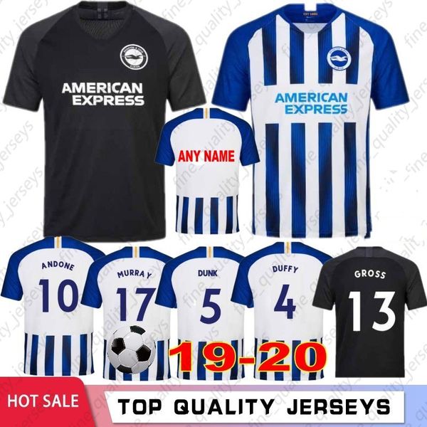 19/20 New MURRAY Soccer Jerseys Home Away Hove Albion IZQUIERDO GROSS LOCADIA 2019 2020 Football Shirts S-XXL 
19/20 New MURRAY Soccer Jerseys Home Away Hove Albion IZQUIERDO GROSS LOCADIA 2019 2020 Football Shirts S-XXL