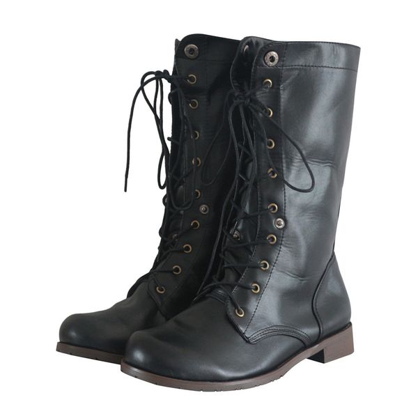 sagace big size western vintage lace up knight boots low heel shoes ladies ankle boots party ankle for women, Black
sagace big size western vintage lace up knight boots low heel shoes ladies ankle boots party ankle for women, Black